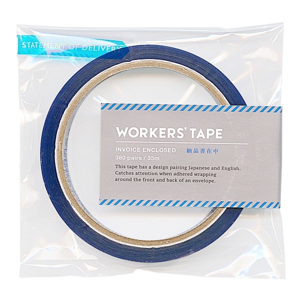【特別訳あり特価】 WORKERS HMWT-1902 日本語/英語 デザインテープ TAPE【納品書在中】発送作業 のり・接着剤