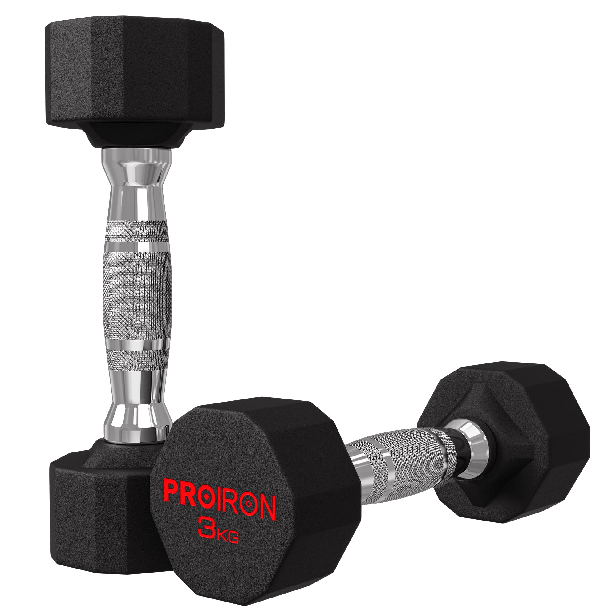 PROIRON 鋼 ダンベル だんべる 5kg 2個セット 鉄アレイ ﾀﾞﾝﾍﾞﾙ 哑铃 dumbelll set 家庭用および商業用に適しています