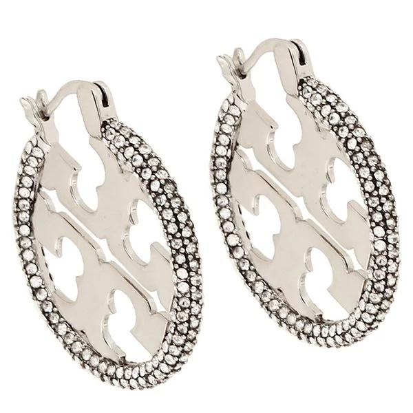 ピアス アクセサリー ロゴ シルバー ホワイト レディース TORY BURCH 148178 042