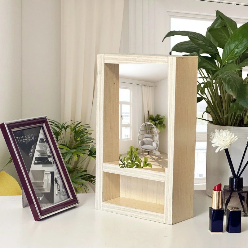 左右反転 リアルミラー 左右反転鏡 メイクアップミラー リバーサルミラー 化粧鏡 ミラー 本当の自分 左右反転ミラー スタンドミラー メイク用左右反転鏡 卓上ミラー 化粧台ミラー 顔補正 美容室 卓上