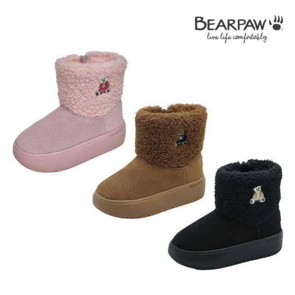 （BEARPAW）子供キッズボアウールブーツLOU（キッズ）K3041RD-W 3種