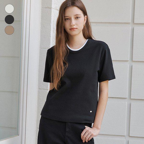 AK盆唐店レディース_ベーシック半袖Tシャツ (OP3K5420)