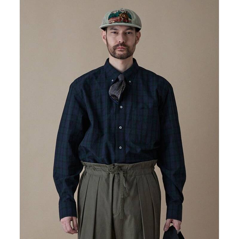 ペンフィールド PENFIELD TRAILWEAR ランチシャツ ブラックチェック FR1WR85U 480295