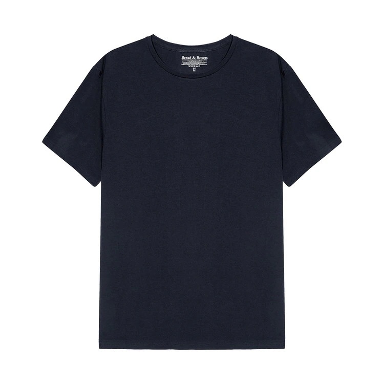ブレッド＆ボクサーズ：ORGANIC COTTON CREW-NECK Tシャツ [ダークネイビー]【BNBUS101-410】