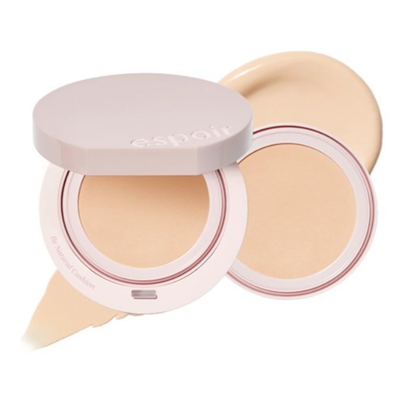 [ビー ナチュラル クッション新デザイン本品14g＋リフィル14g セット] 韓国クッションファンデ 4色選択可 ツヤ肌 SPF含有