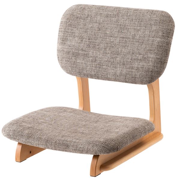 フロアチェア ベージュ 約W50xD56xH52xSH12cm