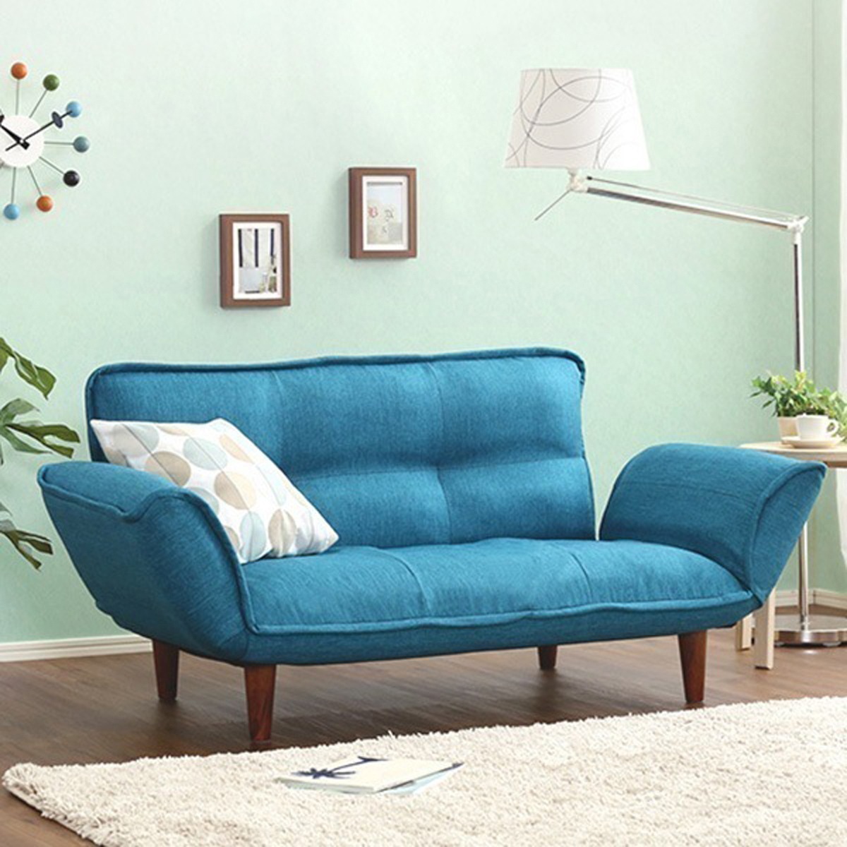 コンパクトカウチソファ ポケットコイル入り 二人掛け 日本製 ソファ ソファベッド