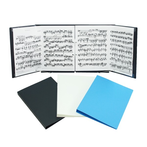 SHIROKUMA リング楽譜ファイル ブラック(×3冊セット)