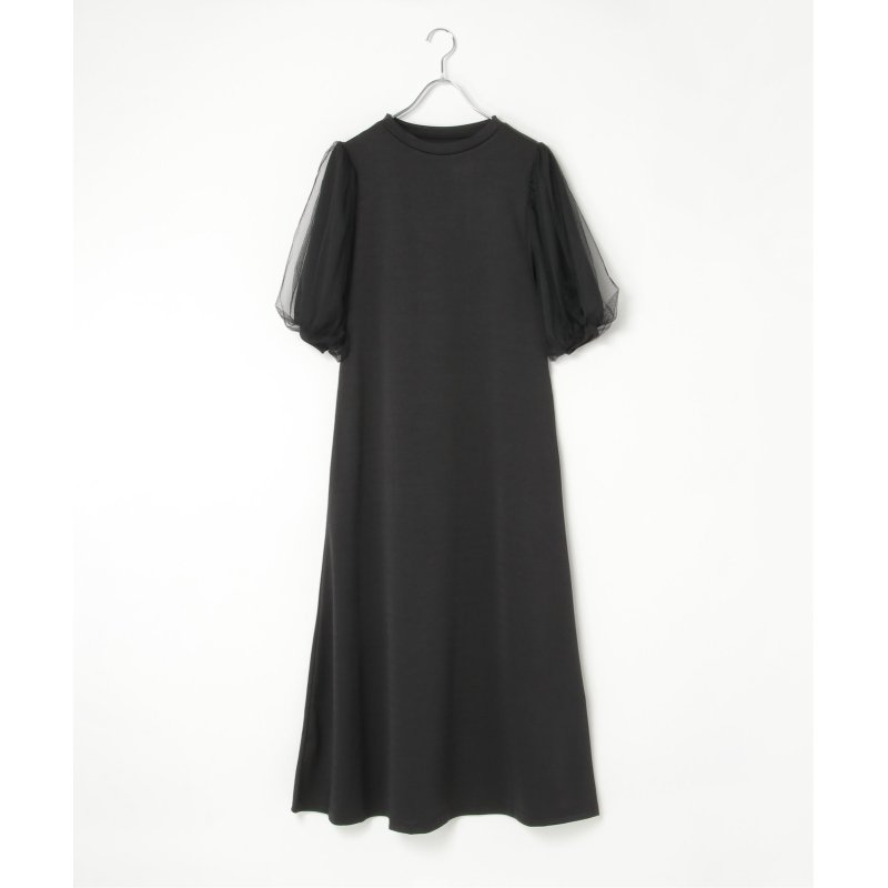 チュールボリュームスリーブワンピース 6,527円