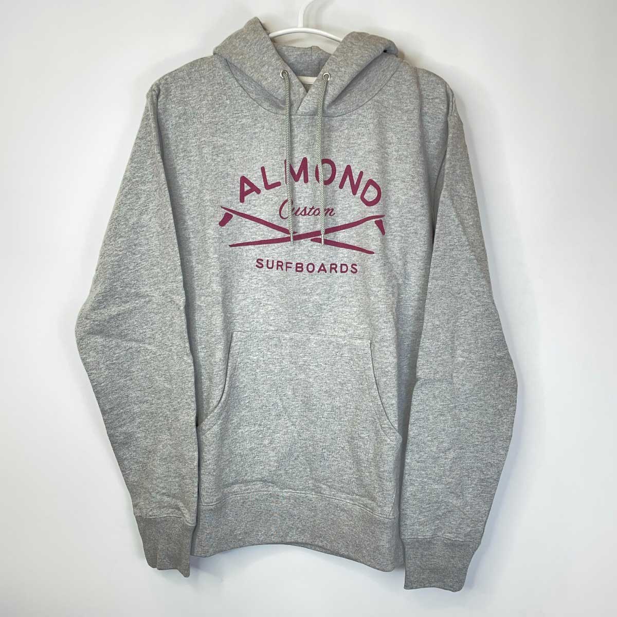 【中古・未使用品】Almond Surfboards & Design GRAVEL フーディ パーカー M グレー HD2001 メンズ アーモンドサーフボード