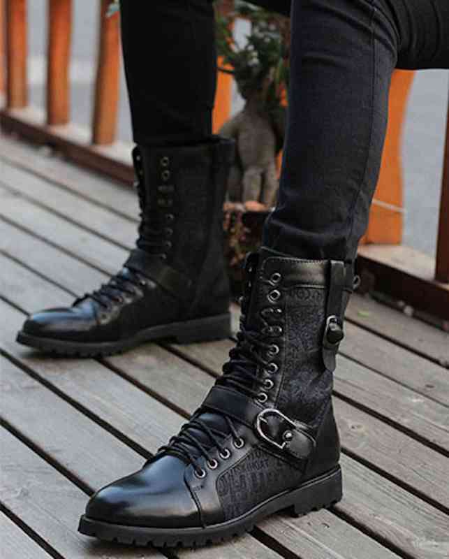 ブーツ メンズ モード ルーム ハイカット ブーツ完全 防寒 サイドジップ ファスナー 革 レザー 洗える フロント 冬 秋 幅広 セット 靴 暖かい ワーク 春 滑らない ジッパー 軽い ブランド