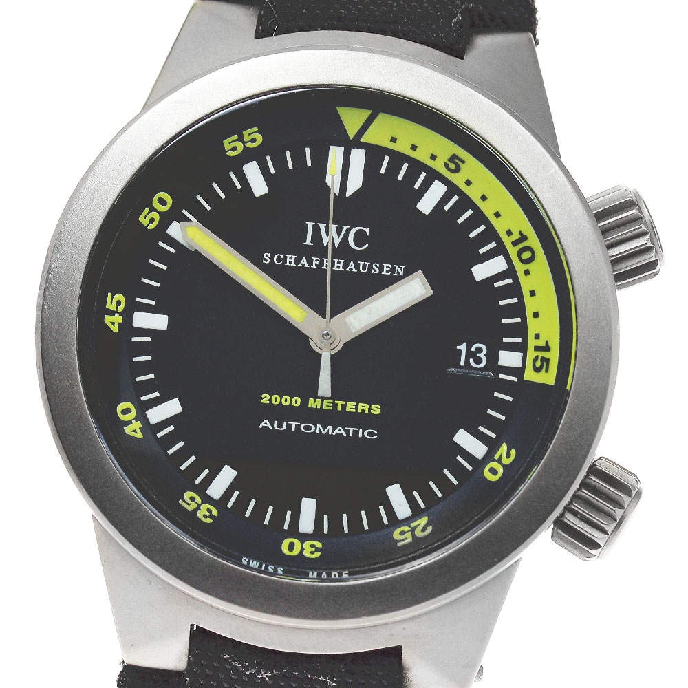 IWC IWC SCHAFFHAUSEN IW353804 アクアタイマー オートマティック2000 デイト 自動巻き メンズ _826751【中古】