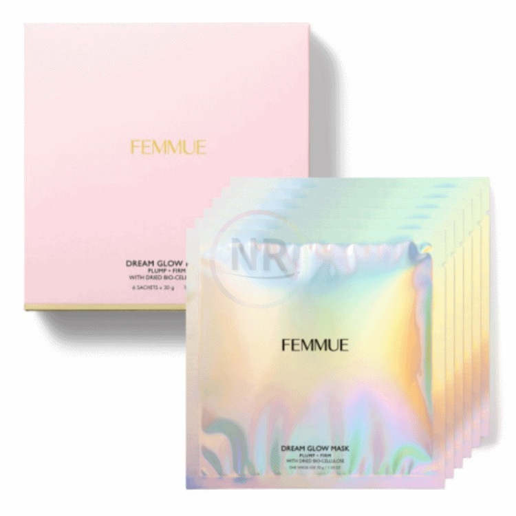 ードリームグローマスク活力光彩6個入り乾燥バイオセルロース保湿栄養密着マスクパック 1BOX 30g 6枚