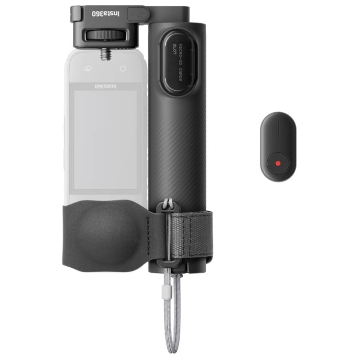 Insta360 CINSEAVE 折りたたみ式内蔵三脚付き自撮り棒リモコンキット（1/4インチマウント） CINSEAVE