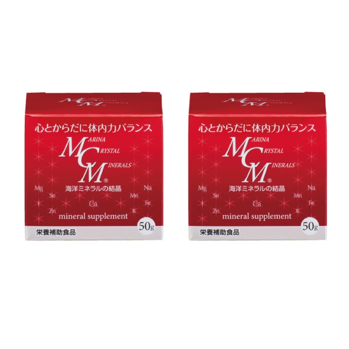 マリーナクリスタルミネラル粉末 50g x 2個セット　海洋ミネラル （粉末タイプ水に溶ける天然ミネラル） 株式会社 海洋化学