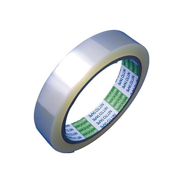 (まとめ) 日東電工 ポリエステル粘着テープ クリア 幅19mm×長さ50m 31B-75-251950 1巻 (×20セット)