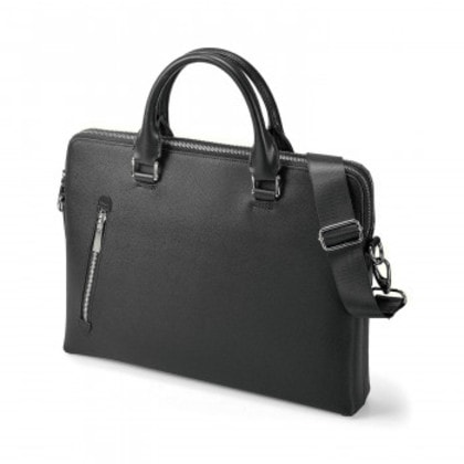 BUSITOOL トラウティ ブリーフケース 薄マチ ダブルルーム型 ブラック 22-5352-10