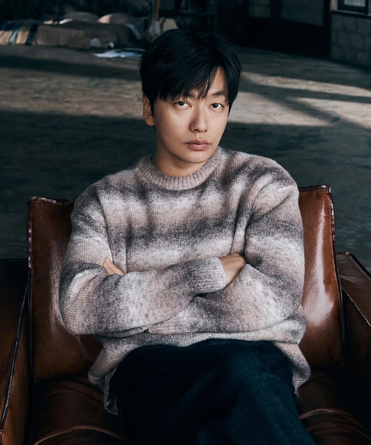 [イドンフィ着用モデル] スペース ダイイング ニット フルオーバー(B244KT320P) 韓国の人気ファッションブランド