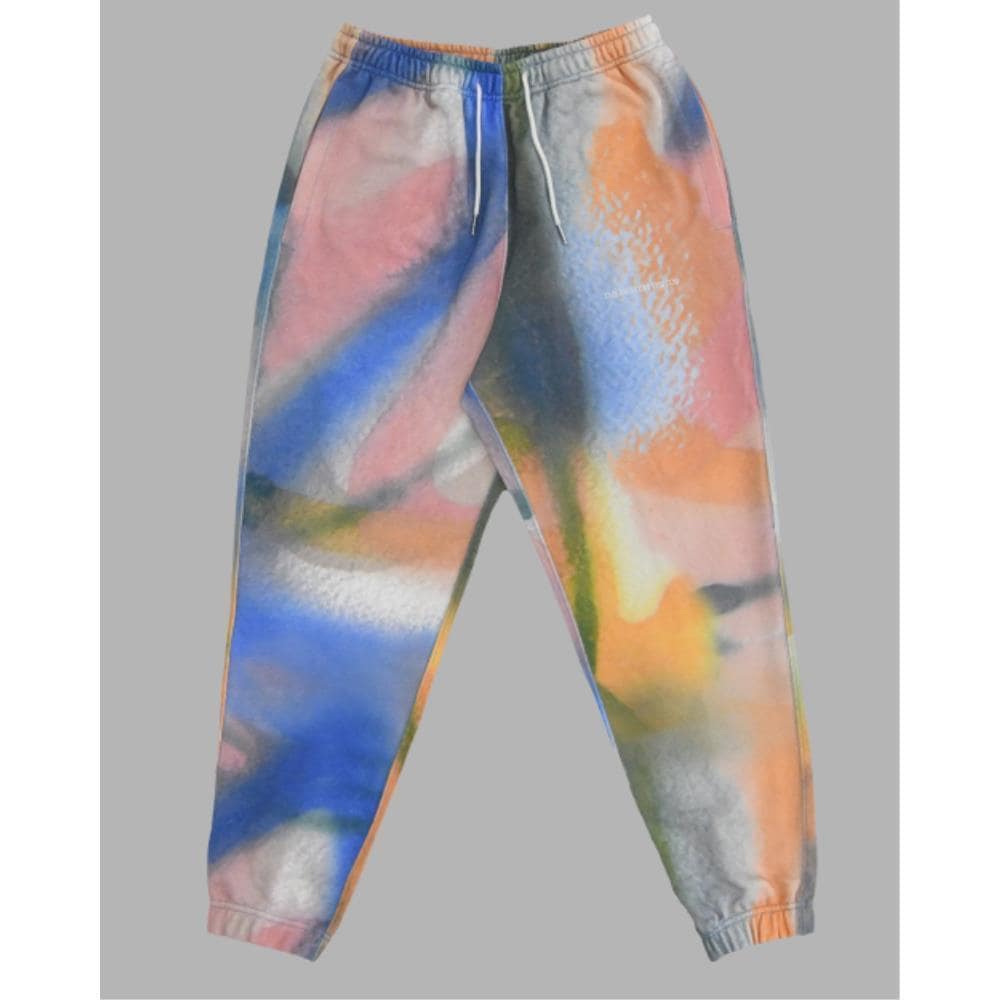 THE MUSEUM VISITOR SPRAYED PRINTED JOGGER PANTS MULTI 08