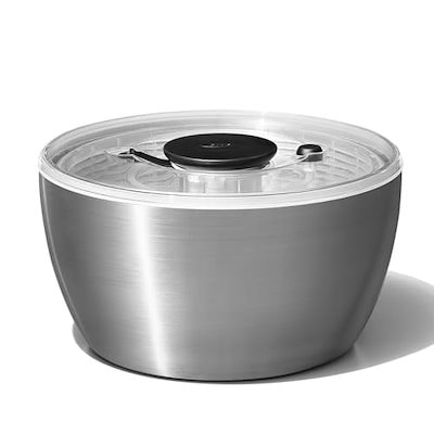 他サイト： 特典付き サラダスピナー 野菜水切り器 ステンレス 手動 回転式 1071497の商品画像