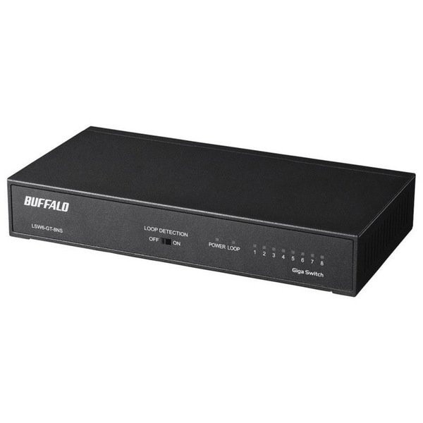 LSW6-GT-8NS/BK ブラック [Giga対応 スイッチングハブ 8ポート] 5,768円