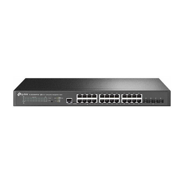 TL-SG3428XPP-M2 JetStream 24ポート 2.5GBASE-T & 4ポート 10GE SFP+ L2+ マネージドスイッチ(PoE+16ポート & PoE++8ポート搭載)
