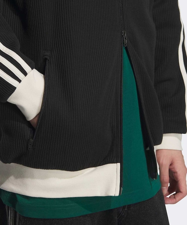 Qoo10 adidas ワッフル トラック ジャケット ストライ