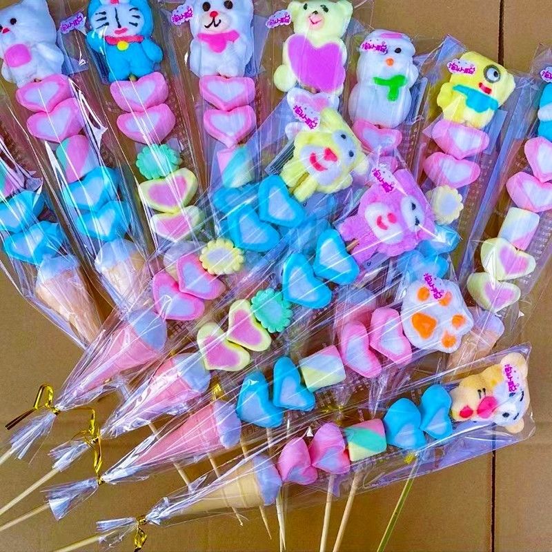 2個で3oo円OFF！70/145Pcs 漫画マシュマロひょうたんひょうたんグミロリポップバルク混合 こどもの日のプレゼント 誕生日プレゼント