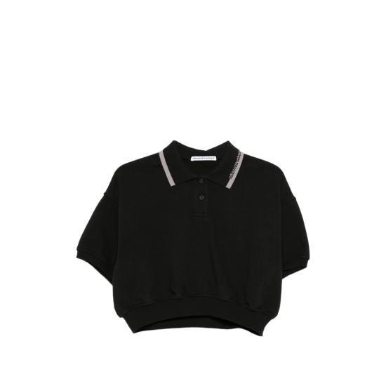 ALEXANDER WANG Women Polo Shirts 4CC1261207 001 BLACK