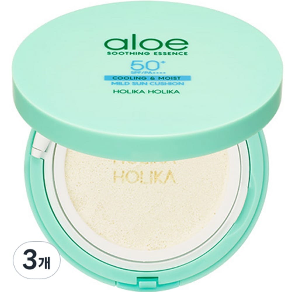ホリカホリカアロエマイルドサンクッションSPF50+ PA++++25g3個