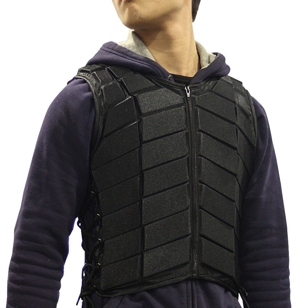 乗馬用ボディプロテクターベスト黒B新品 ライディング XSその他