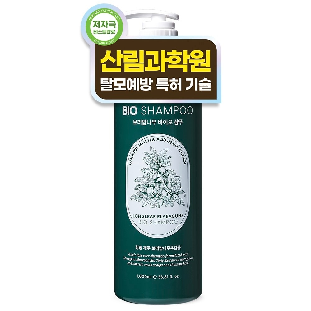 国立山林科学院特許ボリバプナムバイオ機能性脱毛シャンプー, 1個, 1000ml