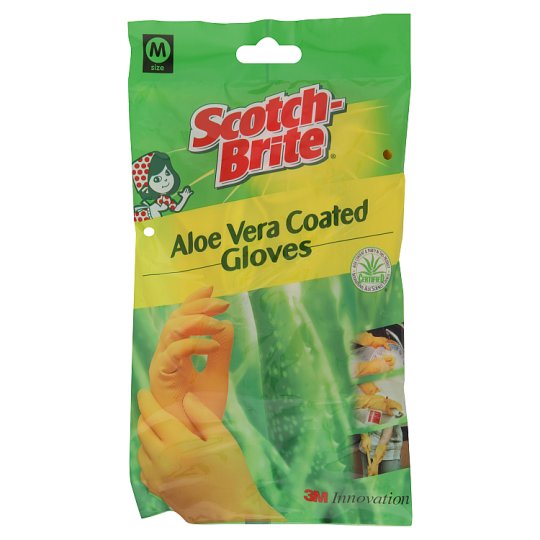 スコッチ3M Scotch-Brite Aloe Vera Coated Gloves Medium