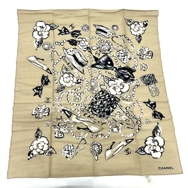 CHANEL シャネル スカーフ バンダナ柄 ココマーク ペイズリー