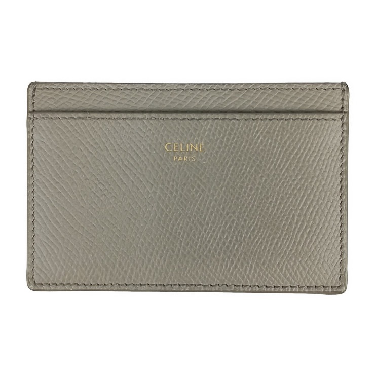 カードケース プレーン カードホルダー 10B703BEL.10BL グレー系 グレインドカーフスキン ユニセックス 名刺入れ パスケース【本物保証】