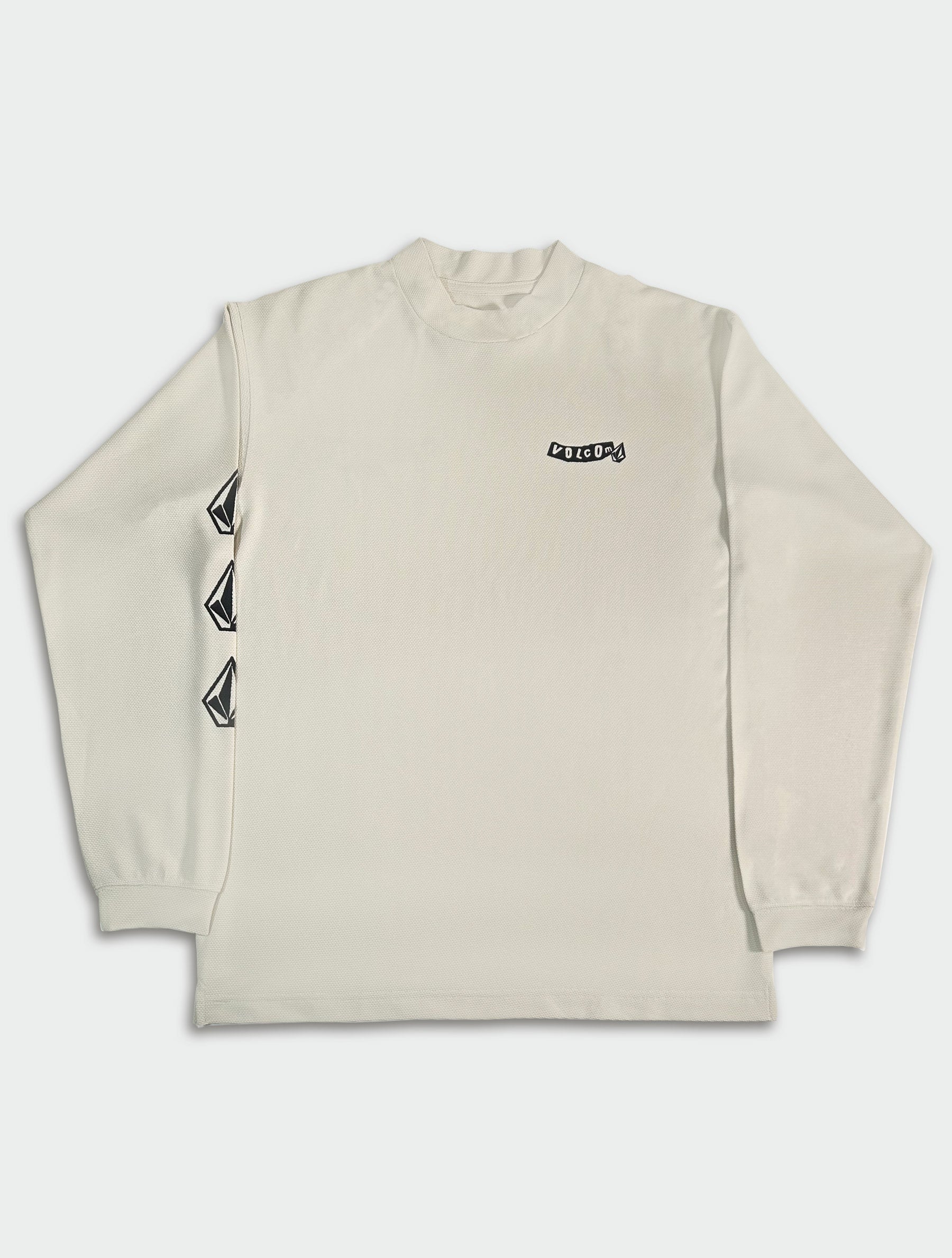 【OUTLET】LONG SLEEVE MOCK NECK TEE - STONE
