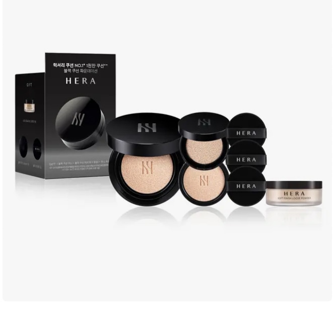 [限定NEWミニ（クッション＋パウダー）] ブラック クッション ファンデーション 15g*2(本品+リフィル)