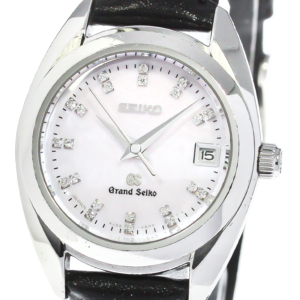 セイコー SEIKO 4J52-0AC0/STGF077 グランドセイコー ダイヤインデックス デイト クォーツ レディース _783106【中古】