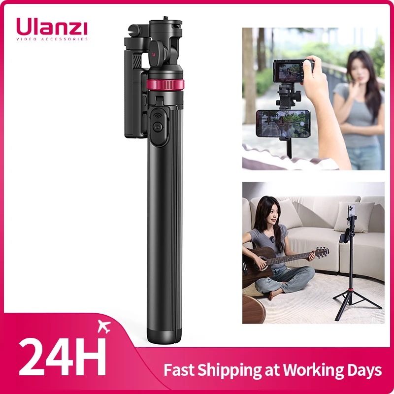 Ulanzi-MT-78カメラ用クイックリリース三脚スマートフォンフィルライトリモコン付き最大1.85m自撮り