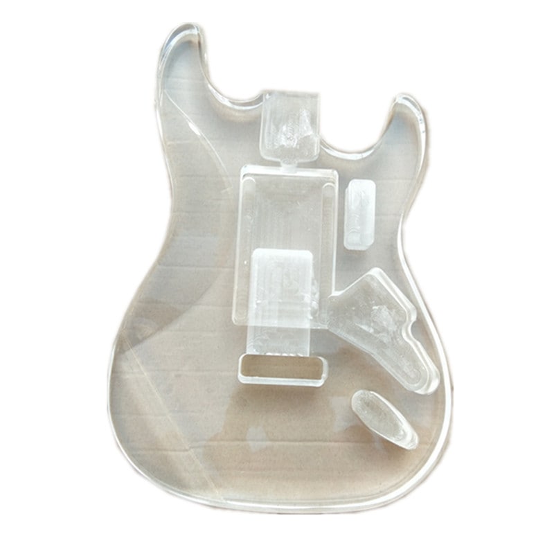 6弦単波エレキギターアクリルガラスボディ3 sコースギターボディ HG485