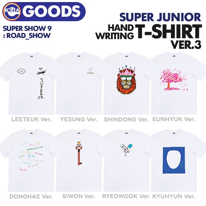 [即日] 手描きTシャツ ver.3 [ Beyond LIVE - SUPER JUNIOR WORLD TOUR SUPER SHOW 9 : ROAD_SHOW ] SJ スジュ スーパーショー