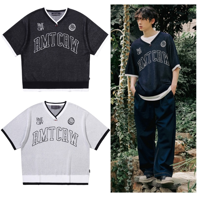 RMTC RMTCRW V NECK KNIT JERSEY 2色 人気商品 正規品 男女兼用