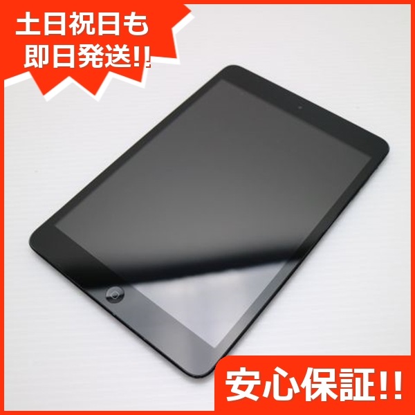 良品au iPad mini Wi-Fi+cellular 16GB ブラック au 179