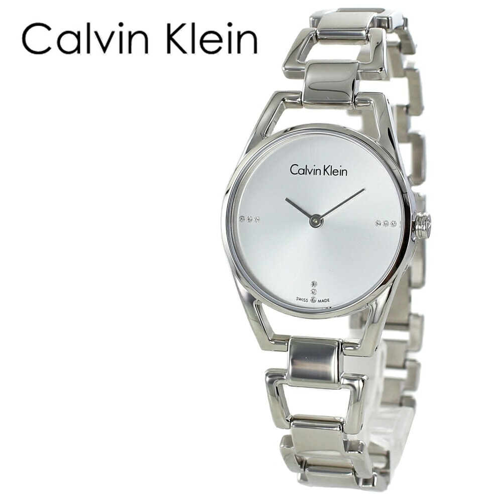 訳あり BOX無し 収納ケース付き 1本用 かわいい ブレスレット 2針 女性 妻 娘 彼女 カルバンクライン 腕時計 手表 レディース プレゼント 誕生日 ギフト フォーマル ビジネス 仕事