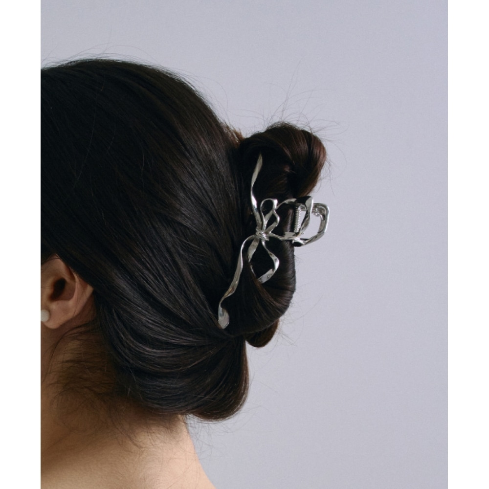 HAS HSU013 メタルリボンヘアクリップ