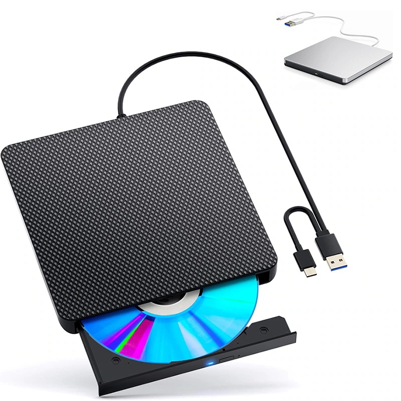 ブルーレイドライブ外付け blu-rayプレイヤー再生読み書usb-aと usb-c(type-c) ブルーレイプレーヤーブルーレイディスク対応WIN7-11/MAC対応 ノートパソコン対応