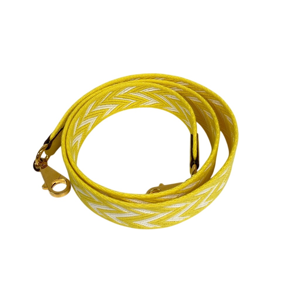 カヴァル バンドリエール サングル キャンバス ストラップ イエロー ブランド