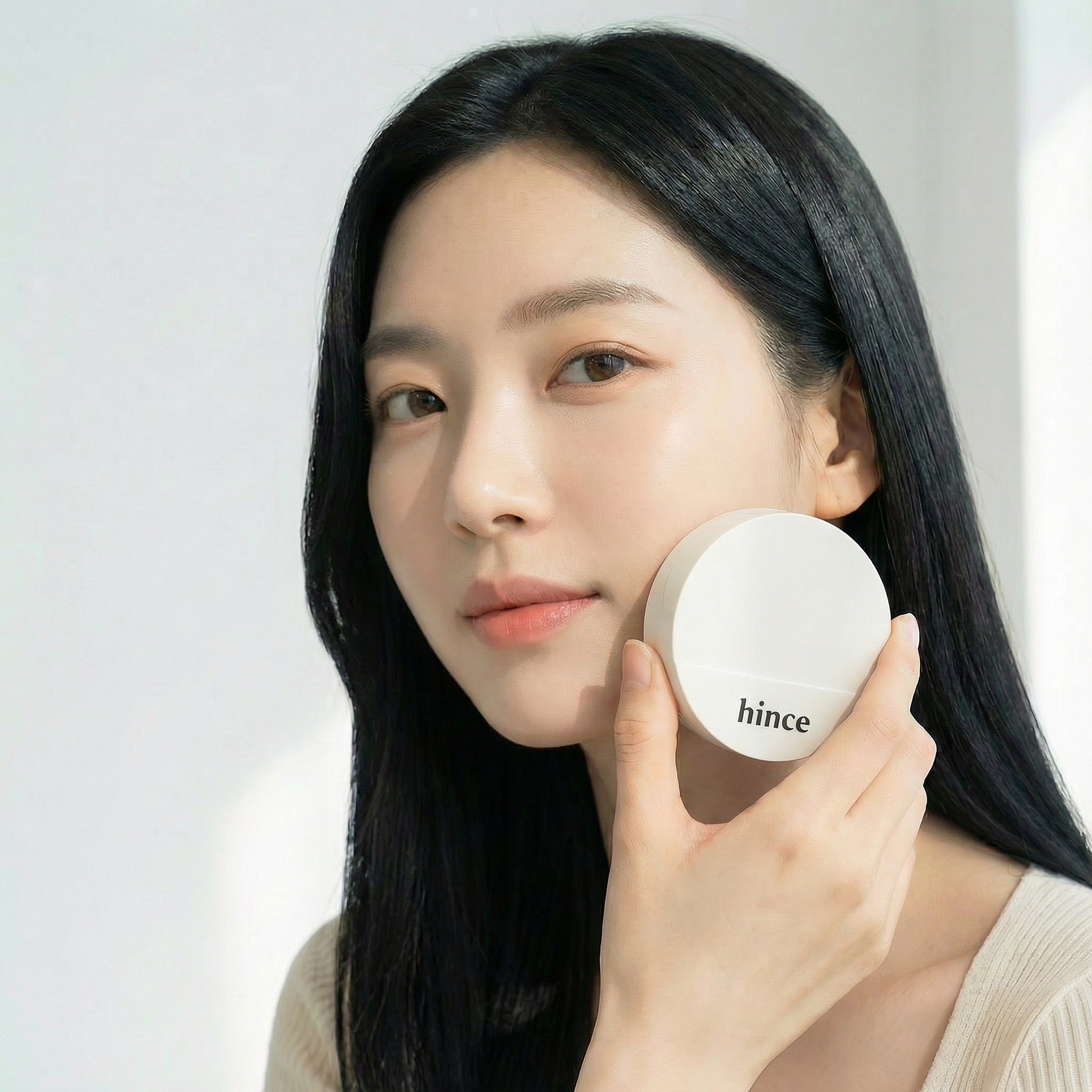 [1+1] Hince 公式 ヒンス クッションファンデ ファンデーション セカンドスキングロウクッション 本品+リフィル 15号 17号 21号 23号 下地
