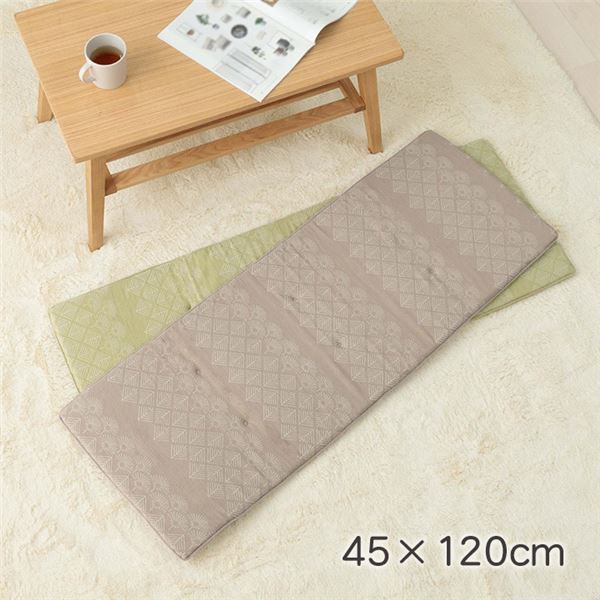 クッション シート 長方形 ベンチシート ジャパンディ ベージュ 約45x120cm