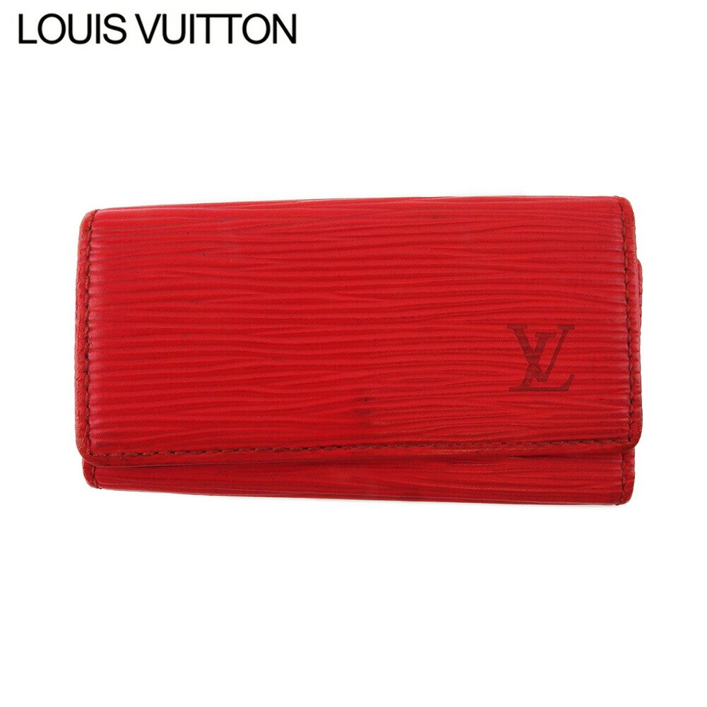 キーケース 4連キーケース エピ レディース メンズ ミュルティクレ4 レッド ゴールド 中古